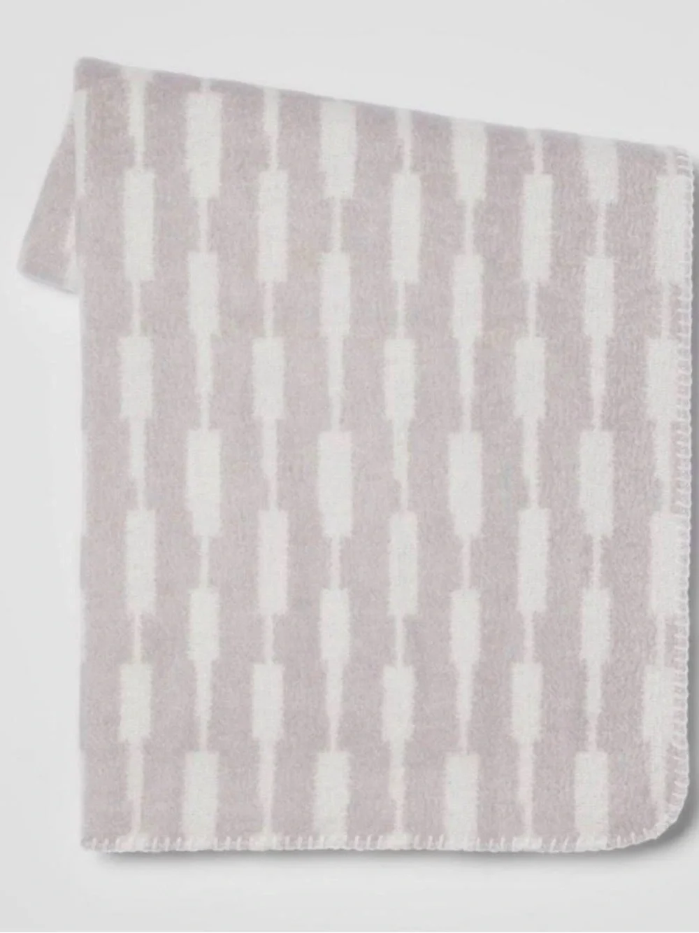 Threshold 50”x60” Cozy Stripe Throw Blanket - Gray & White